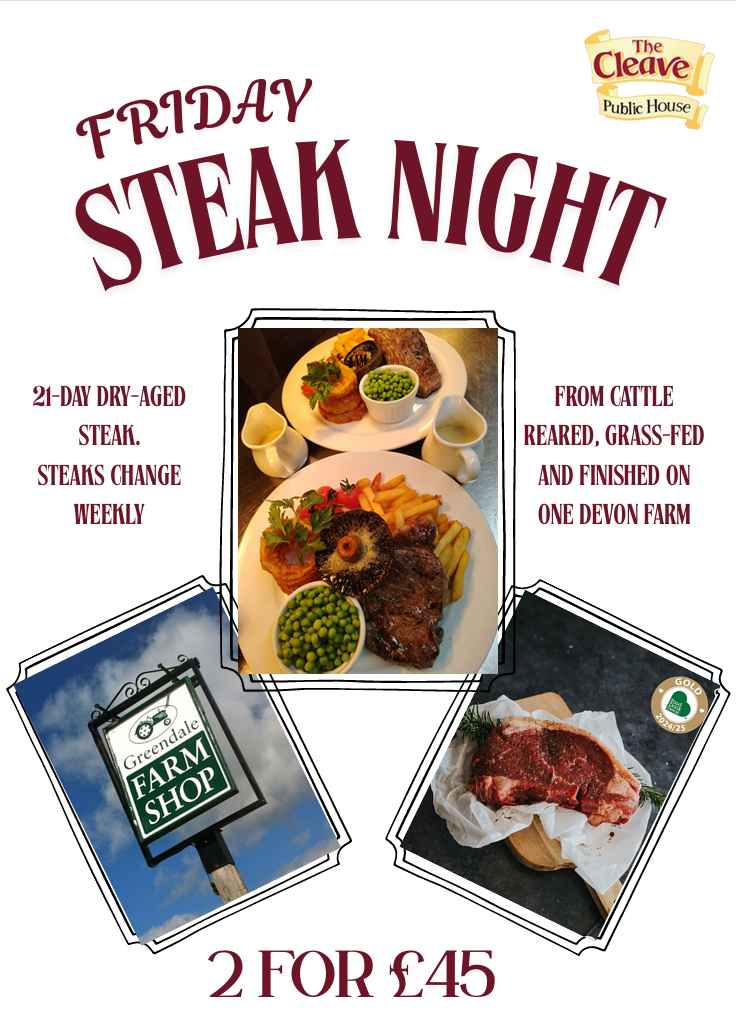 Cleave steak night poster